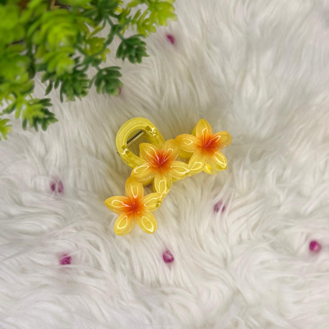 Acrylic Flower Hair Claw Clip