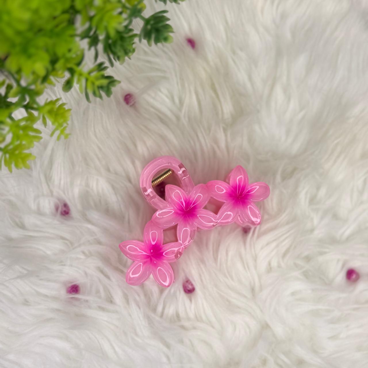 Acrylic Flower Hair Claw Clip