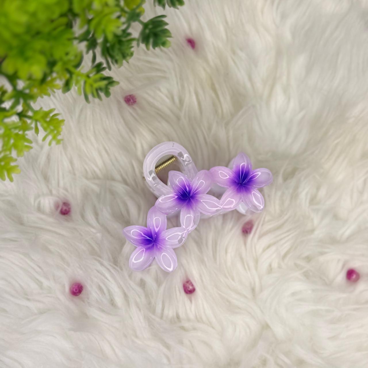 Acrylic Flower Hair Claw Clip