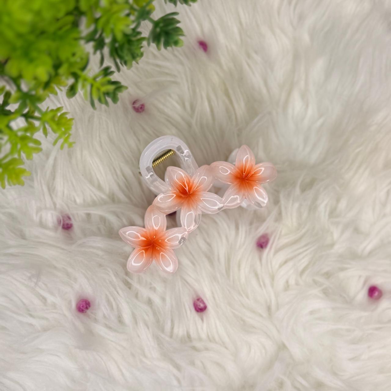 Acrylic Flower Hair Claw Clip