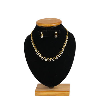 AD Square Cuban Link Chain Necklace