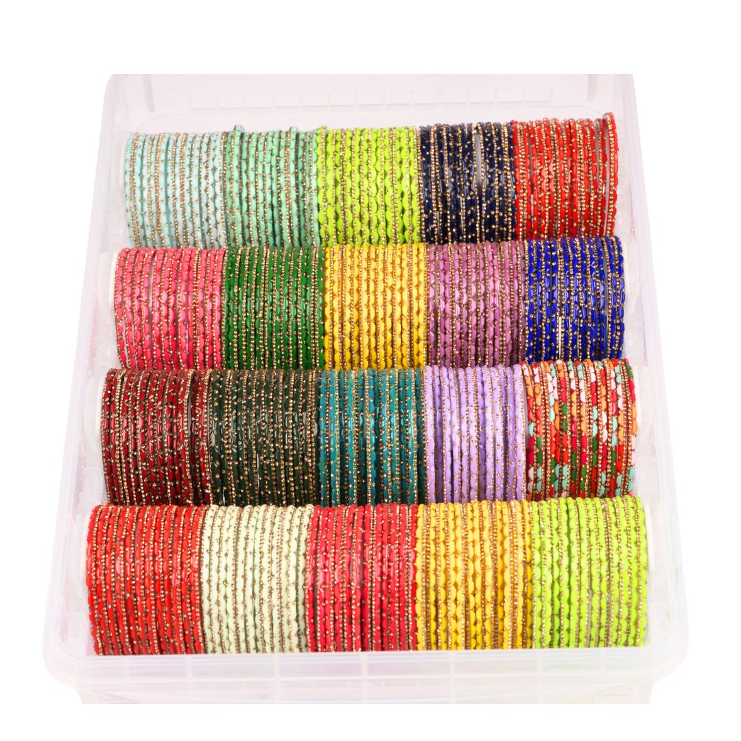 Rain Drop Dotted Cutting Pattern Bangles