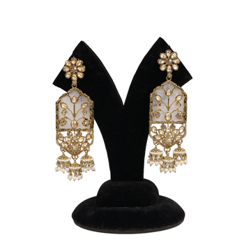 Dhwani Earrings (Gold Finish) Model 3