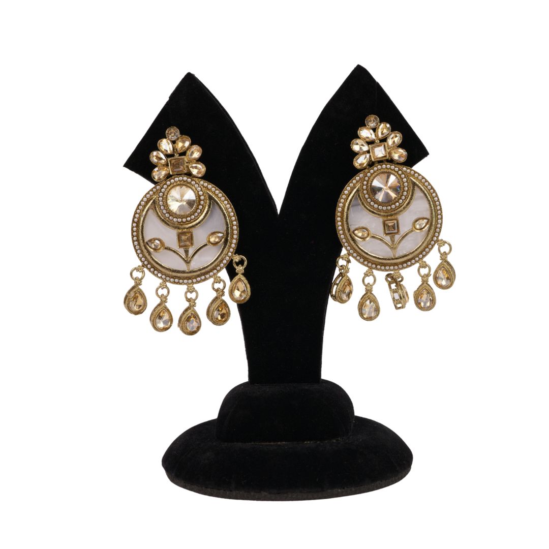 Dhwani Earrings (Gold Finish) Model 1