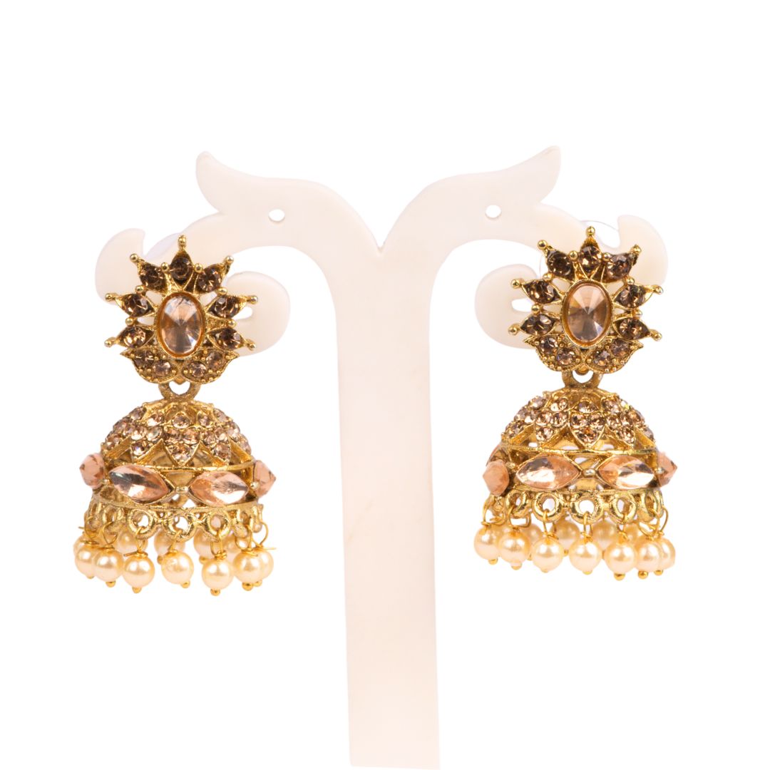 Dhwani Earrings (Gold Finish)