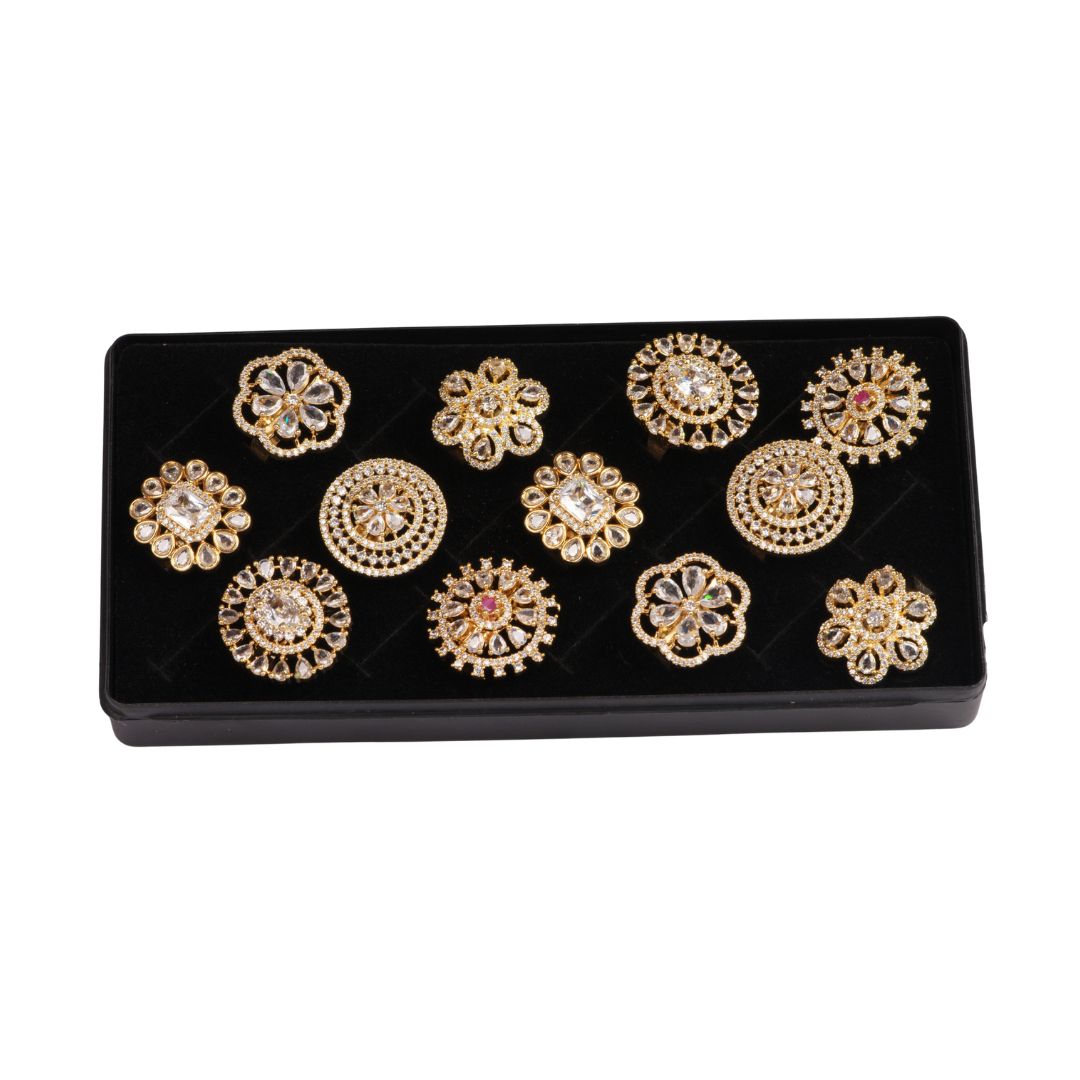 Fancy Finger Ring (Gold Plated) Model 2