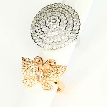 Cocktail & Butterfly Cluster Ring