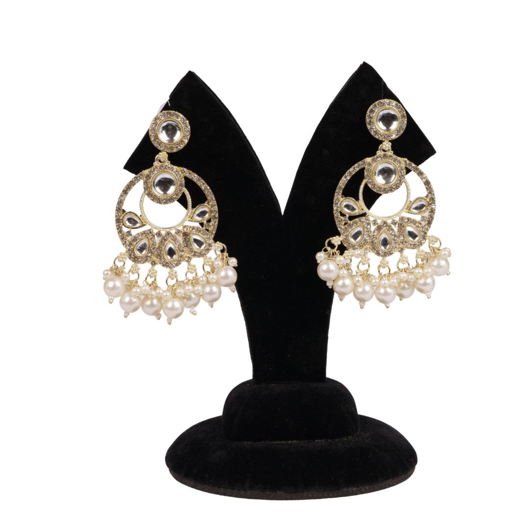 Dhwani Earrings – Gold Finish Model 4