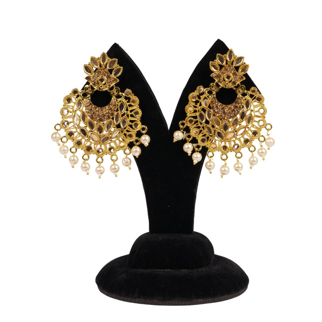 Dhwani Earrings – Gold Finish Model 10