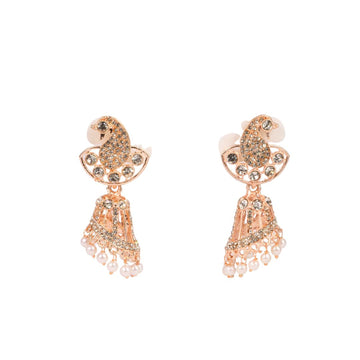 Dhwani Earrings – Rose Gold Finish