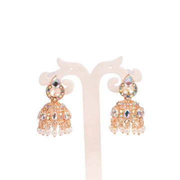 Dhwani Earrings – Rose Gold Finish Model 1