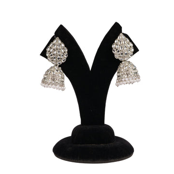 Dhwani Earrings – Silver Finish Model 1