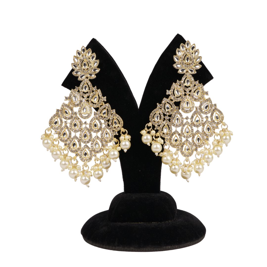 Dhwani Earrings – Gold Finish