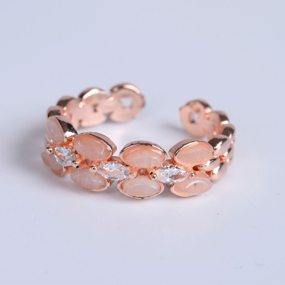 Fancy Korean Finger Rings – Gold, Silver & Rose Gold Finish 3