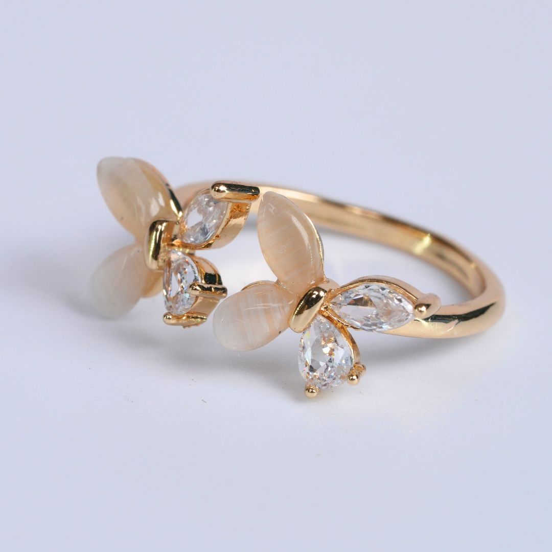 Fancy Korean Finger Rings – Gold, Silver & Rose Gold Finish 4